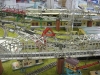 Märklin Kran 464 , Kleinstadt Bahnhof mit Walmdach 412, Übergangssteg 444.1