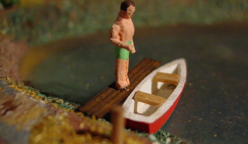 Preiser See mit Boot