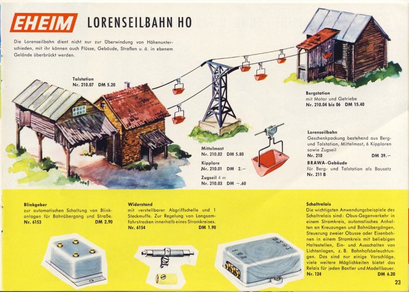 Brawa Katalog 1964/65 Auszug