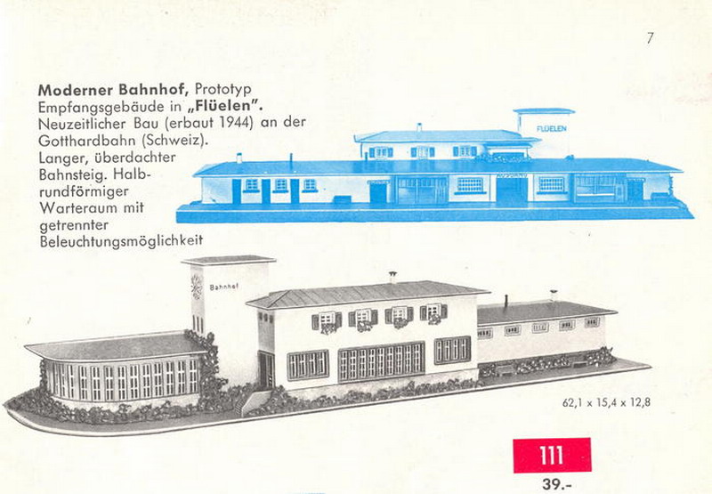 Faller Bahnhof Flüelen 111