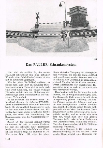 Faller Magazin Faller Bahnübergang B-176