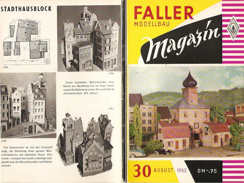 Deckblatt Faller Magazin 30, August 1962