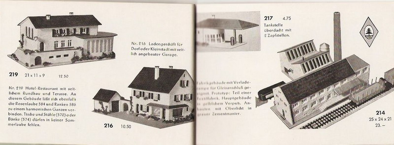 Ladengeschäft 216, Faller Katalog 1954