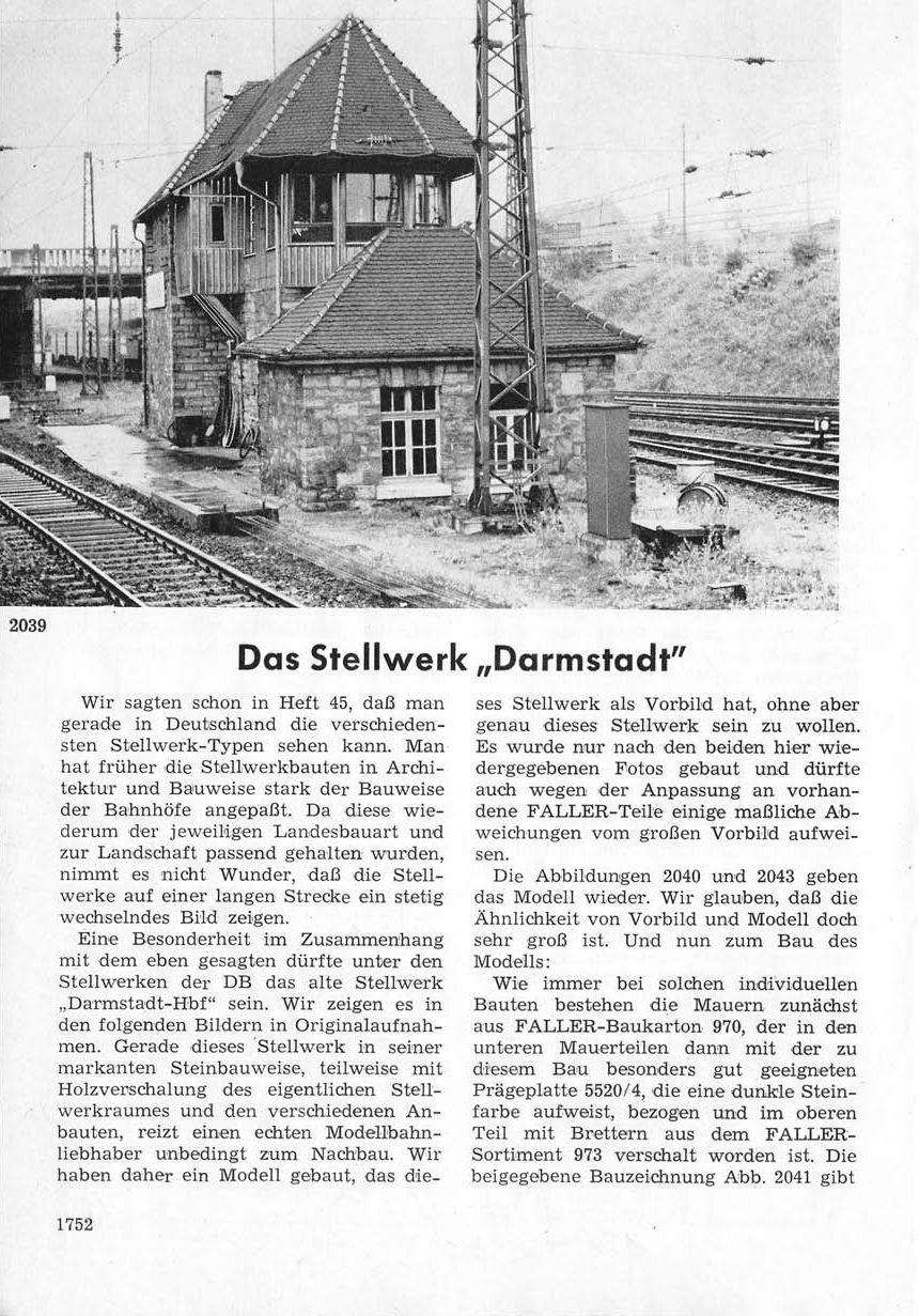 Faller Stellwerk Darmstadt B-126