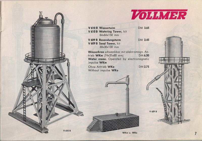 Vollmer Katalog 1958, Wasserturm V610B
