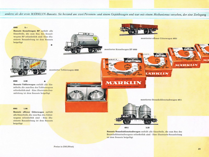 Märklin Bausatz Katalog Seite 1959