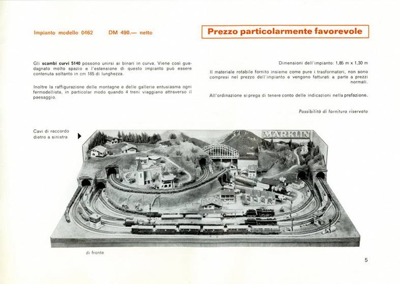 Märklin Plastici 1968 per Esposizione