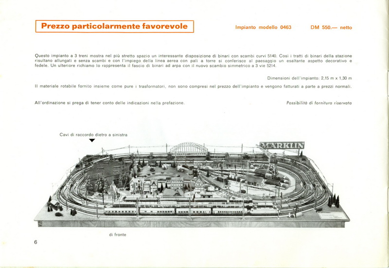 Märklin Plastici 1968 per Esposizione