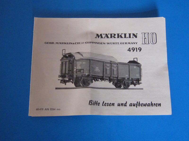 Märklin 4919 – Bausatz, Schiebedachwagen 4619