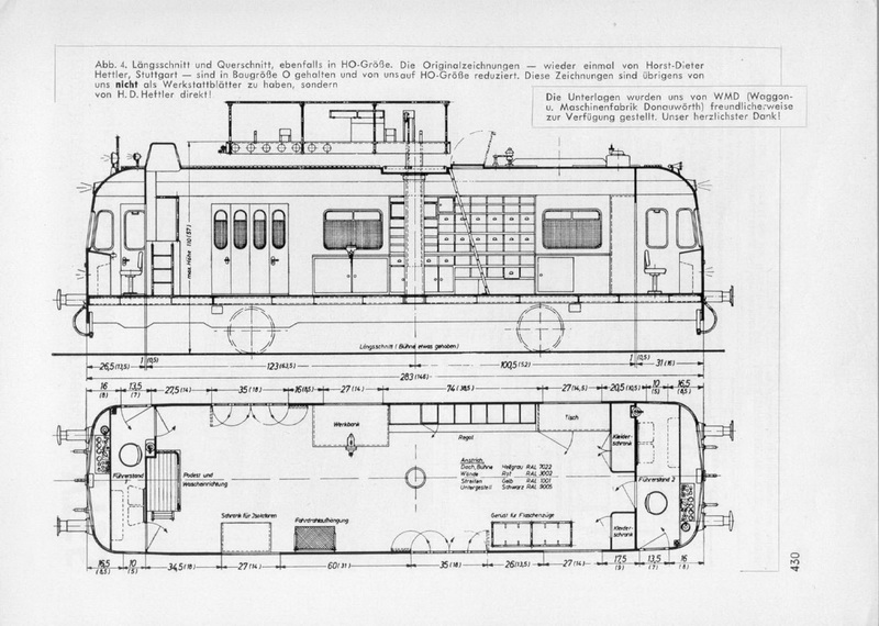 Bauplan Regel-Turmtriebwagen VT 55