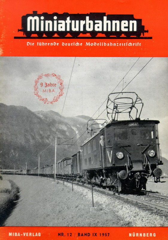 Deckblatt Miniaturbahnen Nr. 12 / Band IX 1957