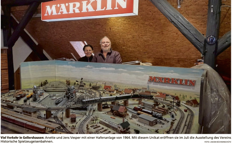 Museum Spielzeugeisenbahnen im Schaufenster