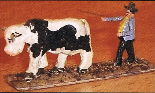 Preiser Bauer Kuh treibend 415