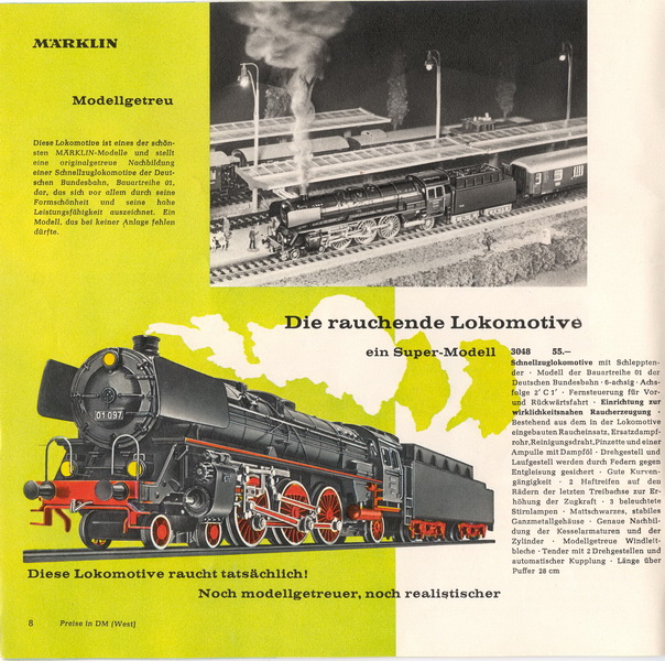 Auszug Märklin Katalog 1963/64